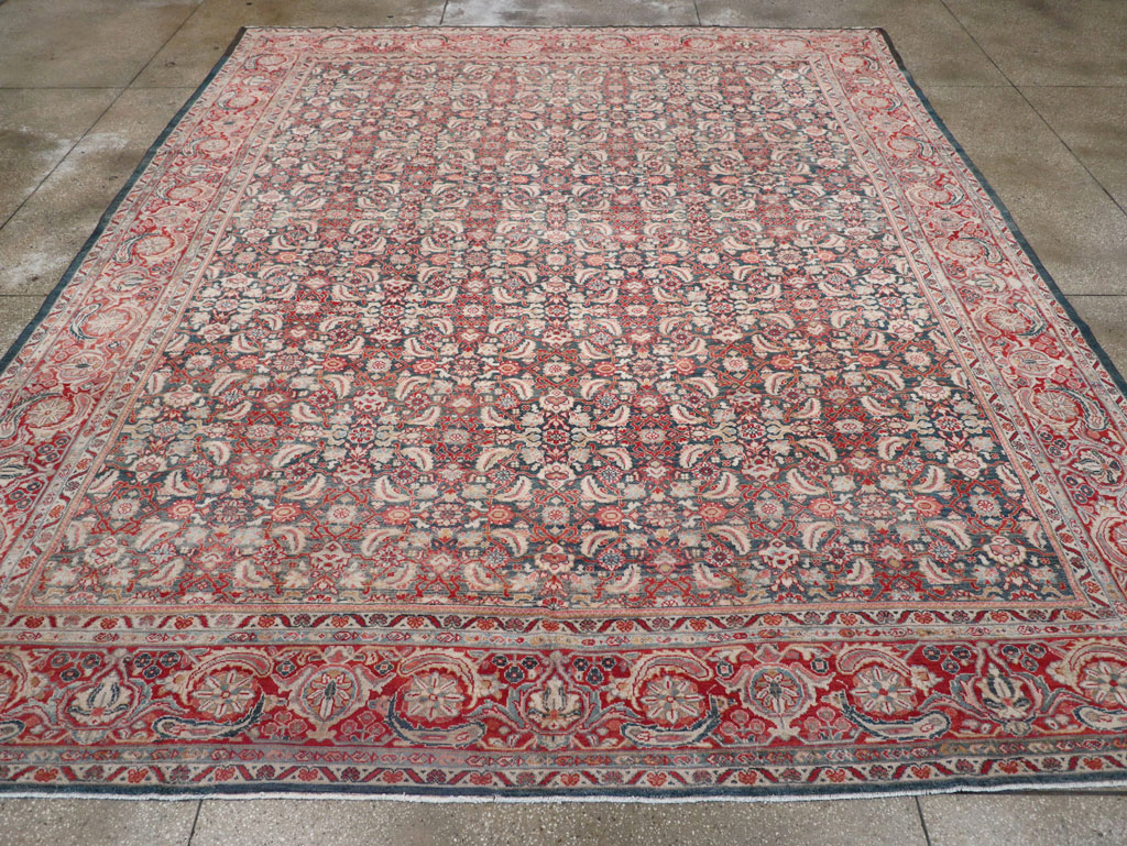 Antique Persian Mahal Room Size Carpet, No.30045 - Gss