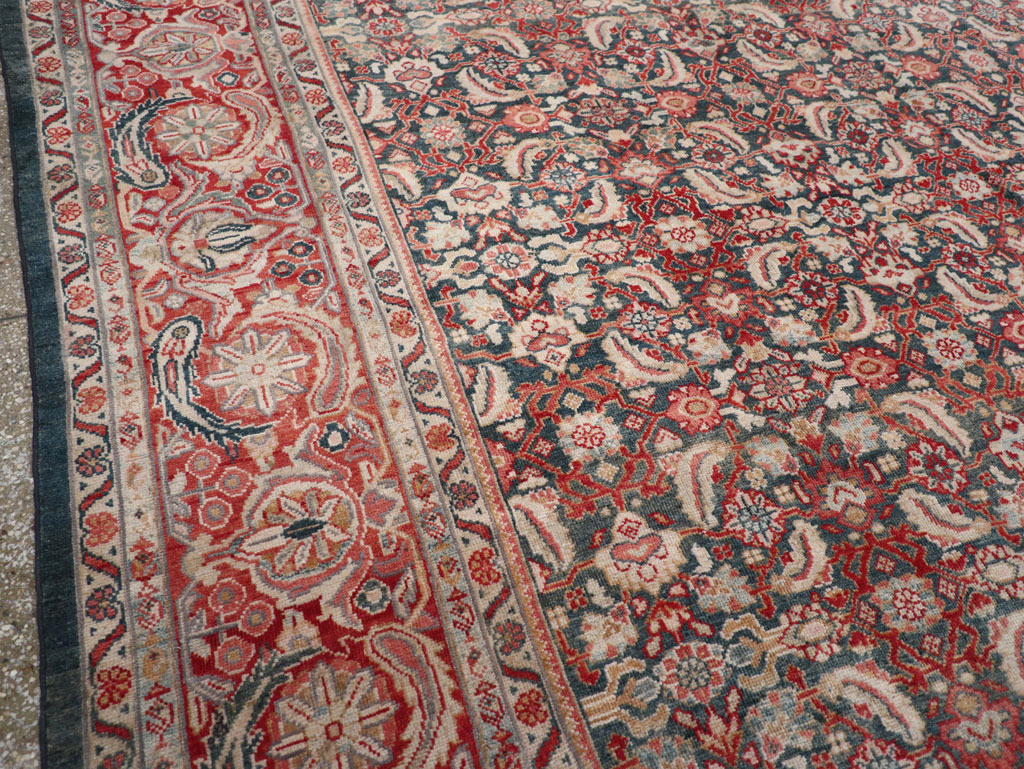 Antique Persian Mahal Room Size Carpet, No.30045 - Gss