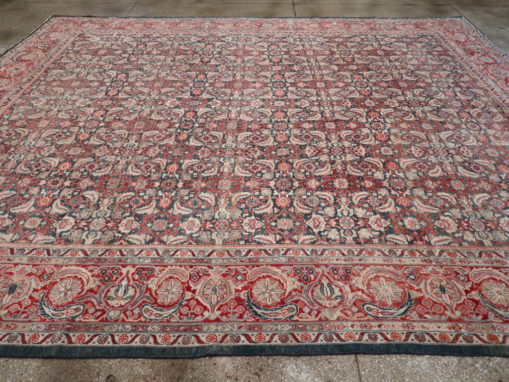 Antique Persian Mahal Room Size Carpet, No.30045 - Gss