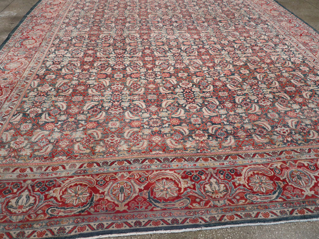 Antique Persian Mahal Room Size Carpet, No.30045 - Gss