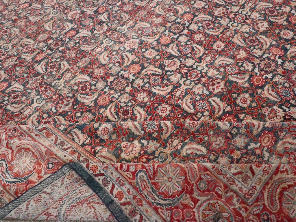 Antique Persian Mahal Room Size Carpet, No.30045 - Gss