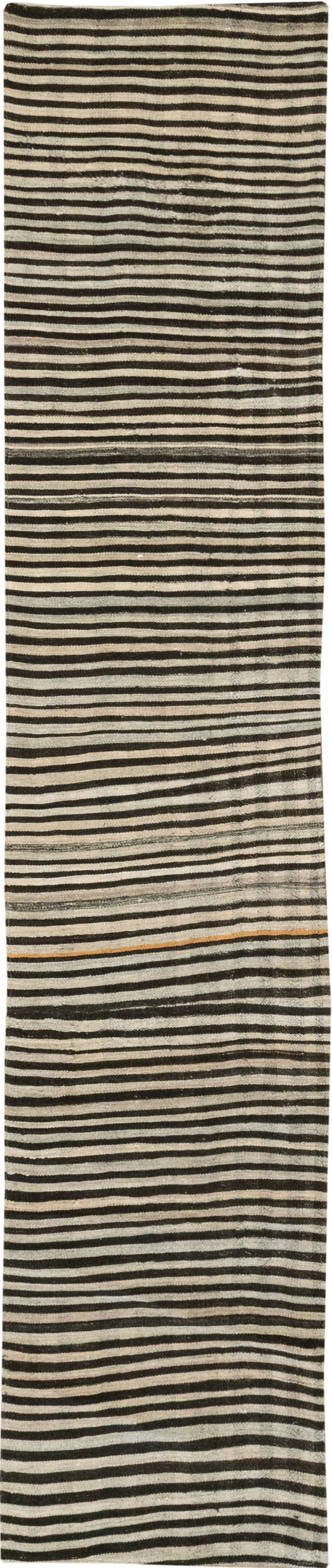 Vintage Persian Flatweave Kilim Runner, No.30046 - Gss