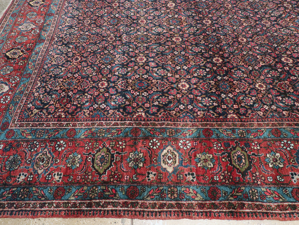 Antique Persian Bidjar Oversize Carpet, No.30056 - Gss