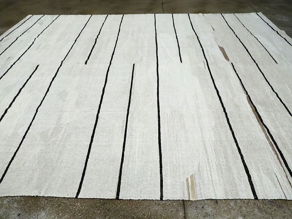 Contemporary Turkish Room Size Flatweave Kilim, No.30064 - Gss