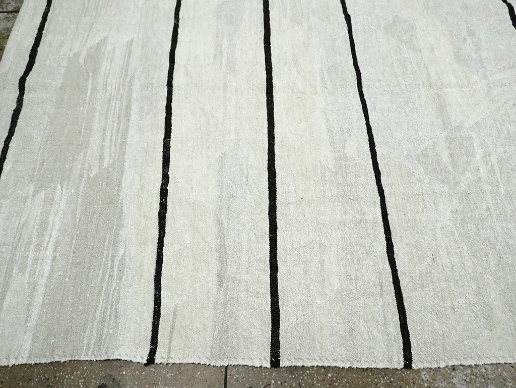 Contemporary Turkish Room Size Flatweave Kilim, No.30064 - Gss