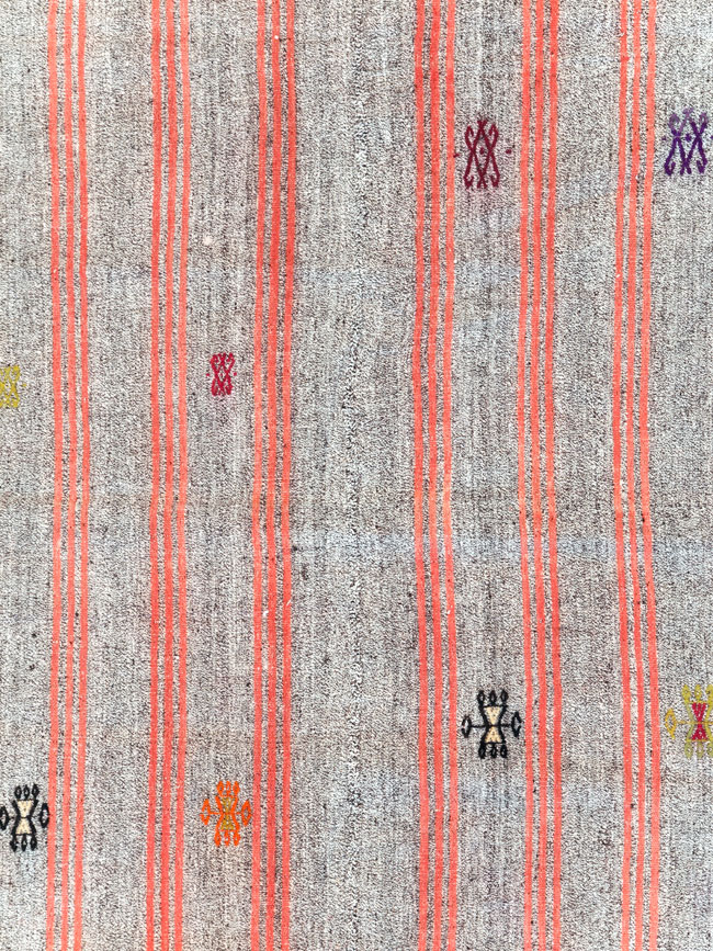 Mid-20th Century Handmade Turkish Flatweave Kilim, No.30068 - Gss