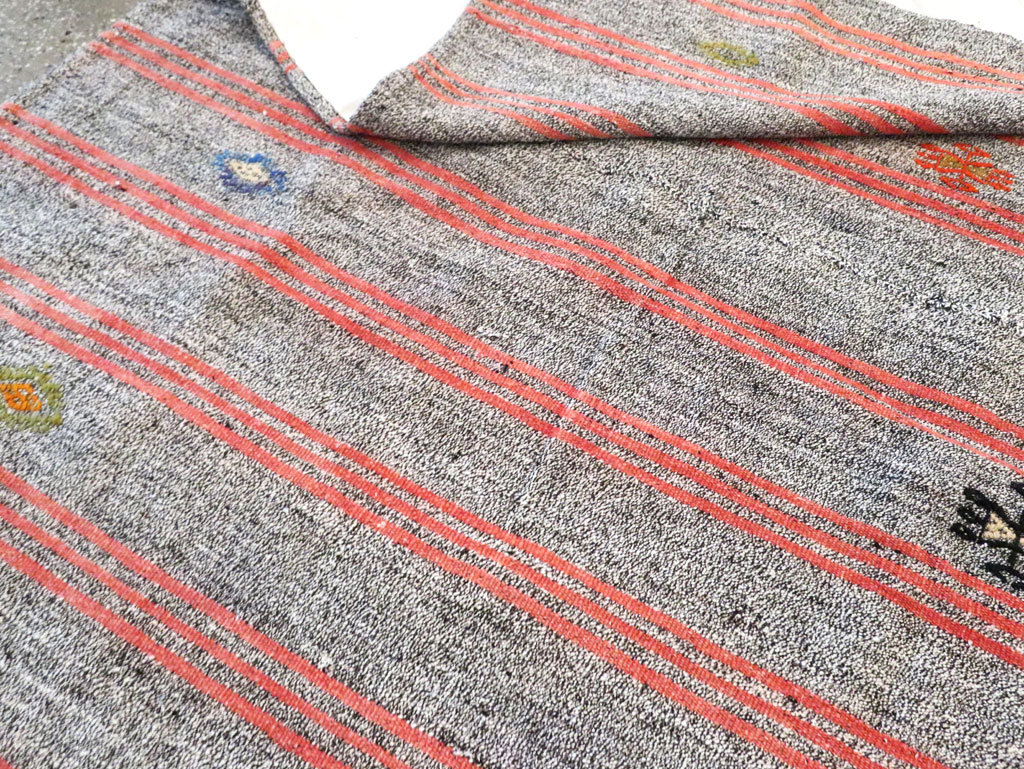 Mid-20th Century Handmade Turkish Flatweave Kilim, No.30068 - Gss