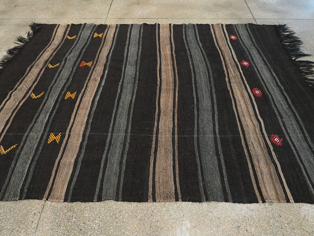 Mid-20th Century Handmade Turkish Flatweave, No.30069 - Gss