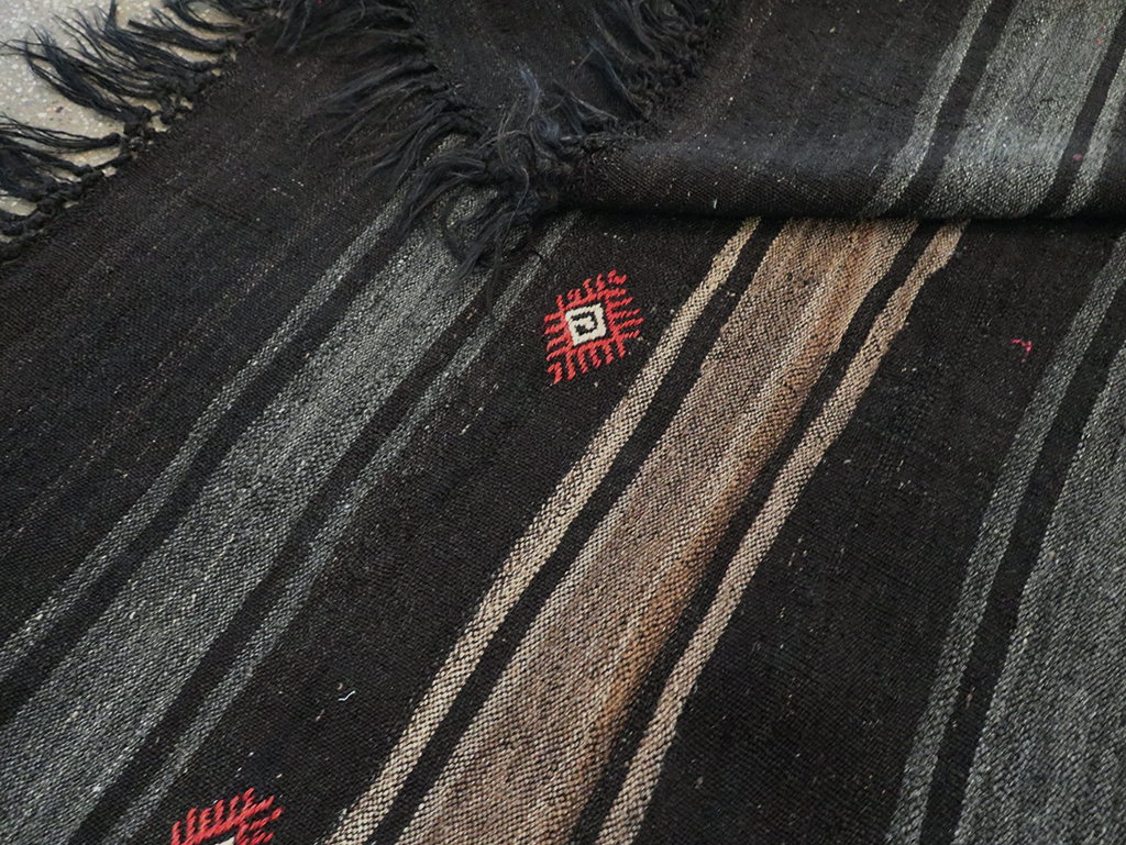 Mid-20th Century Handmade Turkish Flatweave, No.30069 - Gss