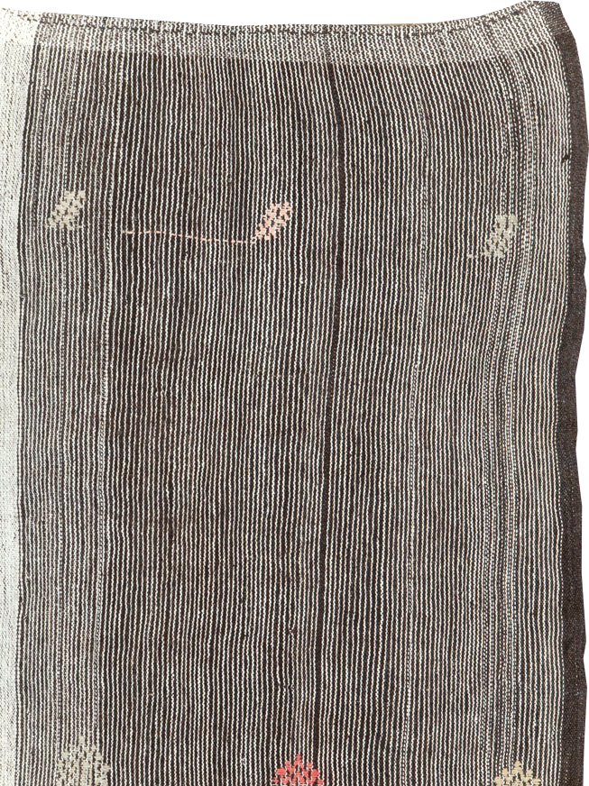 Mid-20th Century Handmade Turkish Flatweave Kilim, No.30076 - Gss