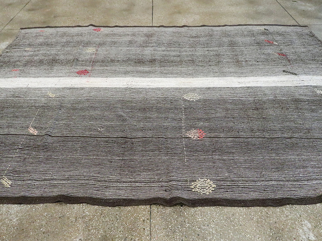 Mid-20th Century Handmade Turkish Flatweave Kilim, No.30076 - Gss