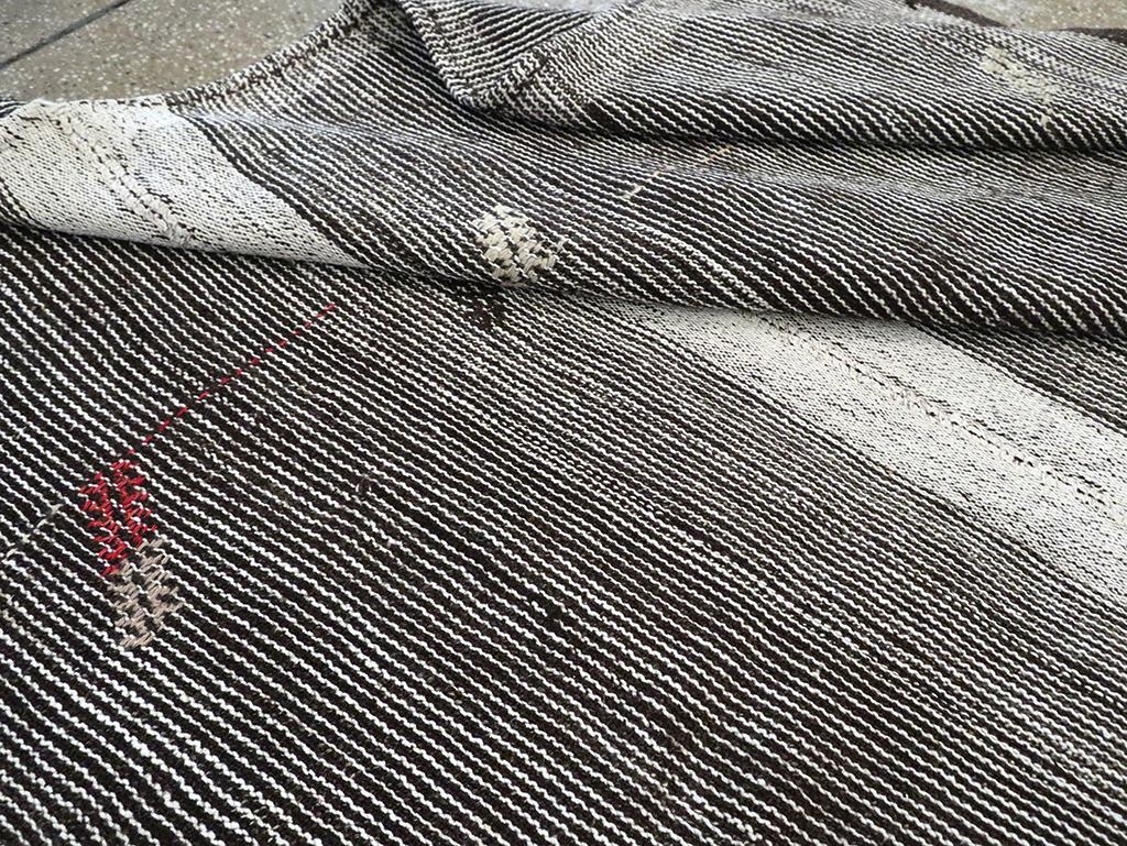 Mid-20th Century Handmade Turkish Flatweave Kilim, No.30076 - Gss