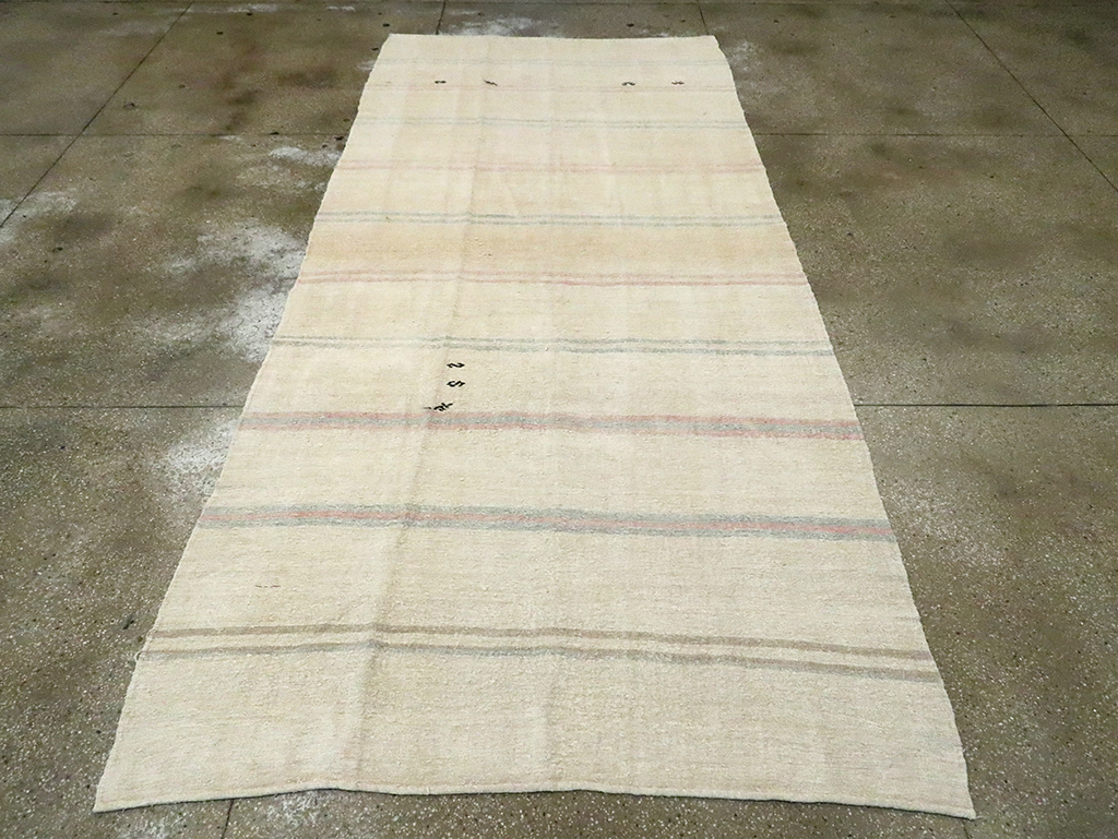 Vintage Turkish Gallery Size Flatweave, No.30079 - Gss