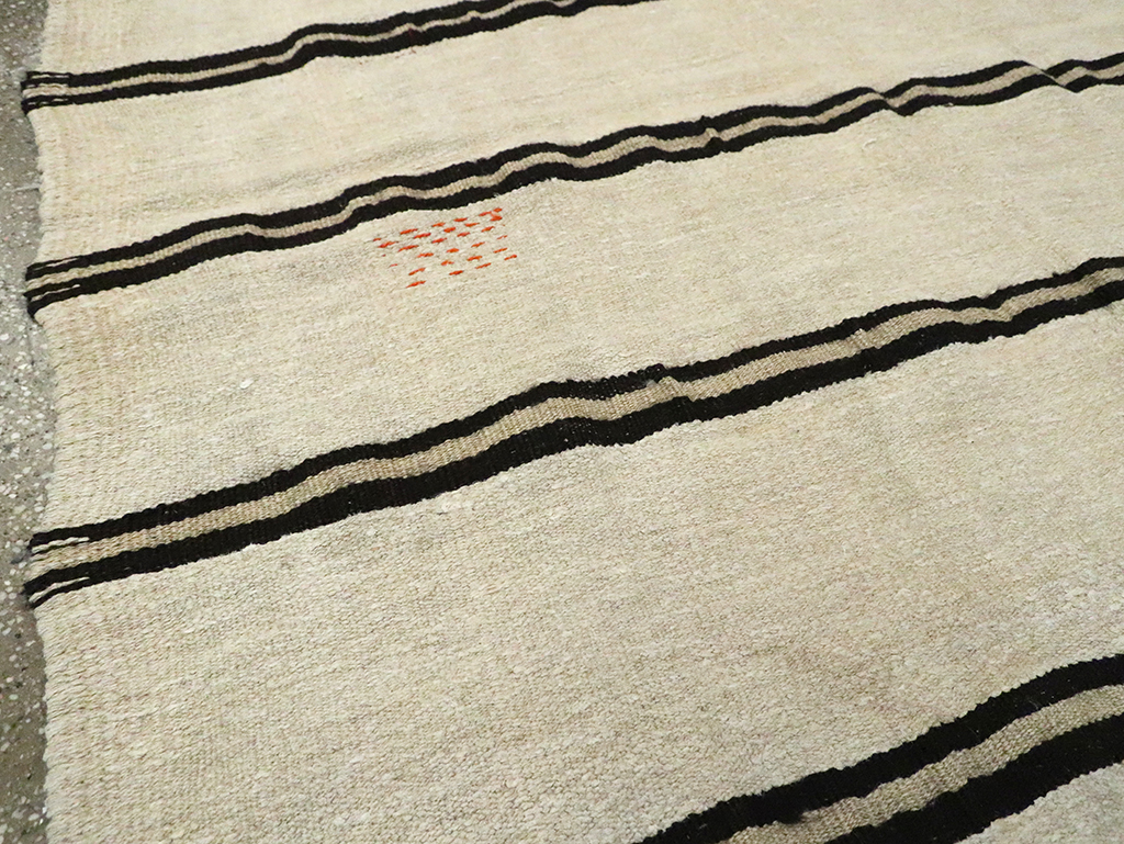 Mid-20th Century Turkish Gallery Size Flatweave, No.30081 - Gss