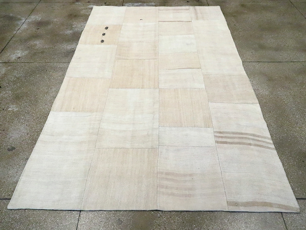 Contemporary Handmade Turkish Flatweave, No.30087 - Gss