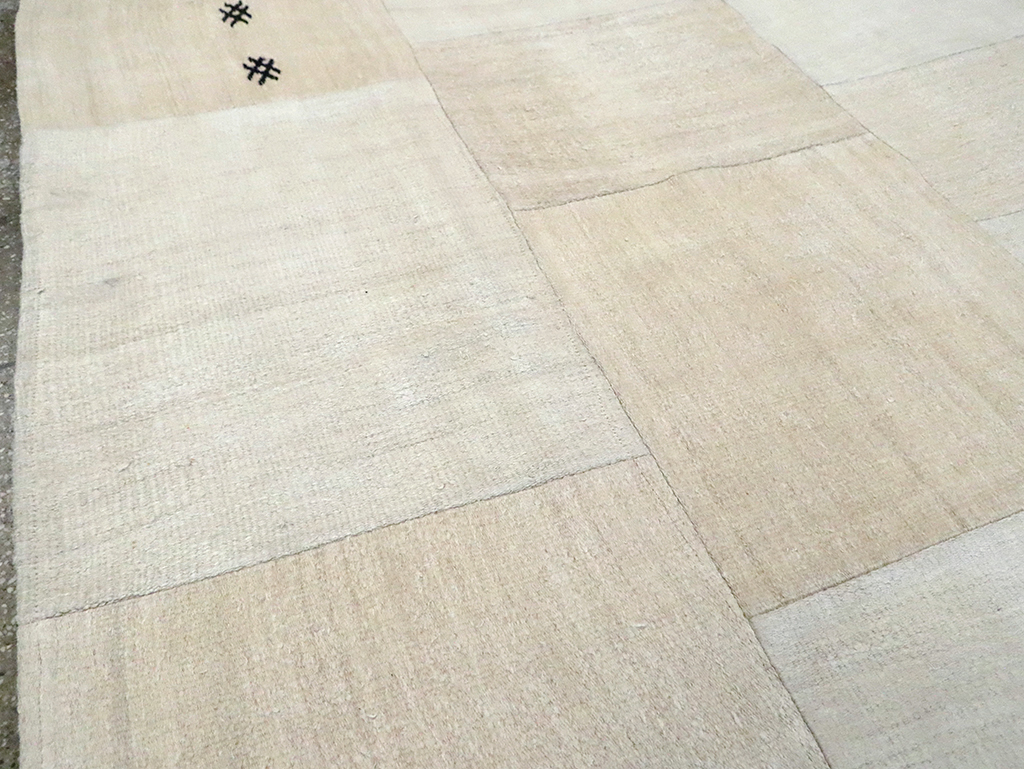 Contemporary Handmade Turkish Flatweave, No.30087 - Gss