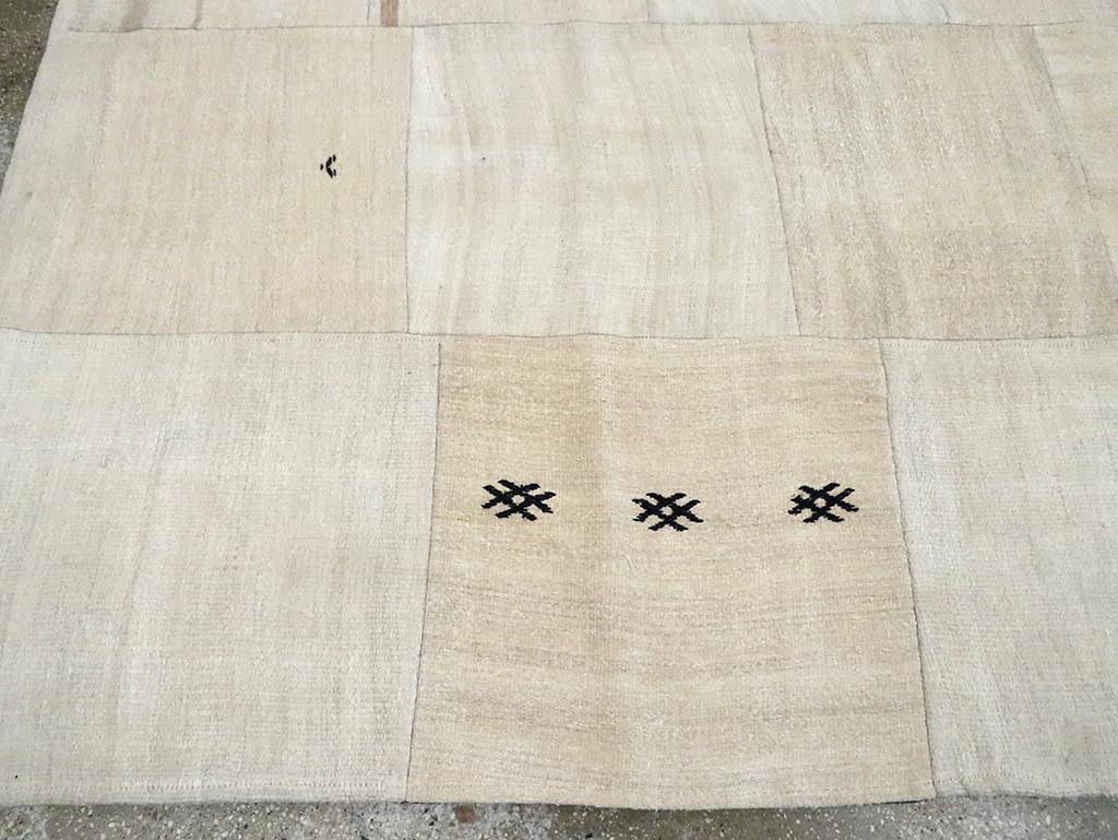 Contemporary Handmade Turkish Flatweave, No.30087 - Gss