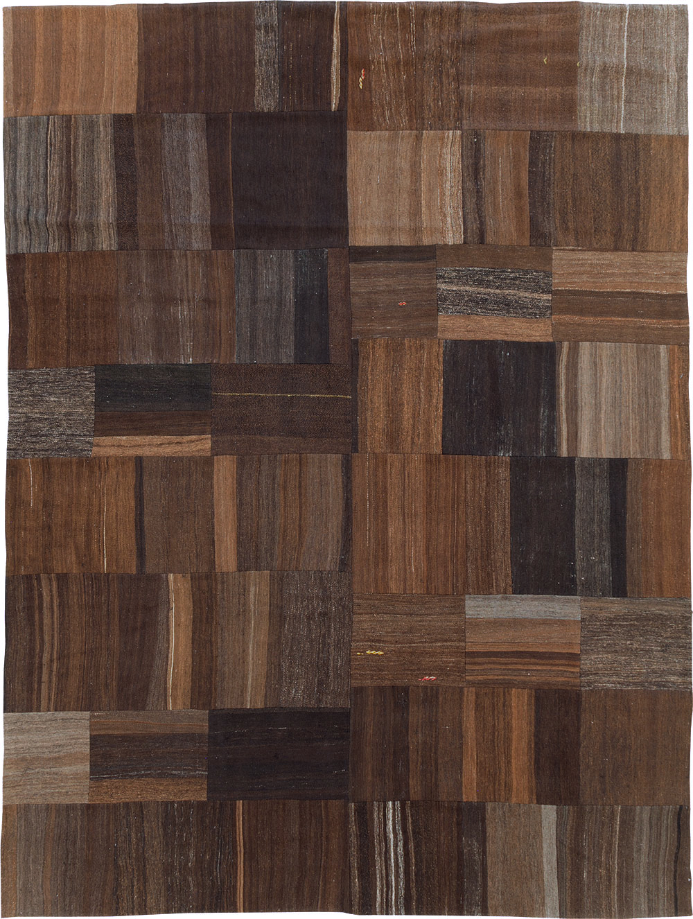 Contemporary Turkish Flatweave Kilim Patchwork Room Size Carpet, No.30089 - Gss