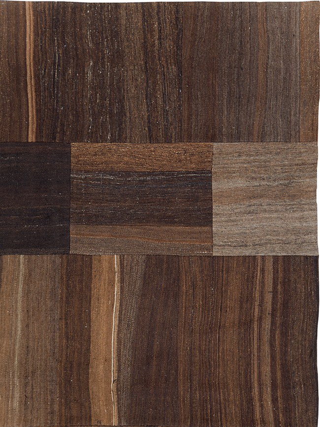 Contemporary Turkish Flatweave Kilim Patchwork Room Size Carpet, No.30089 - Gss