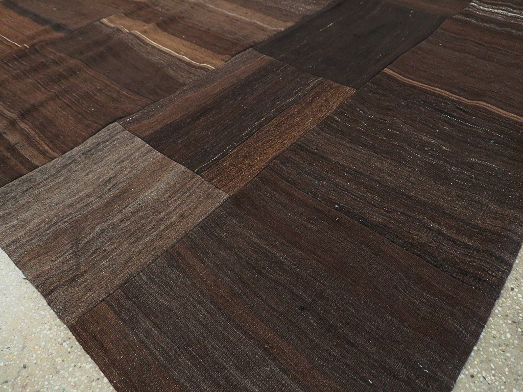 Contemporary Turkish Flatweave Kilim Patchwork Room Size Carpet, No.30089 - Gss