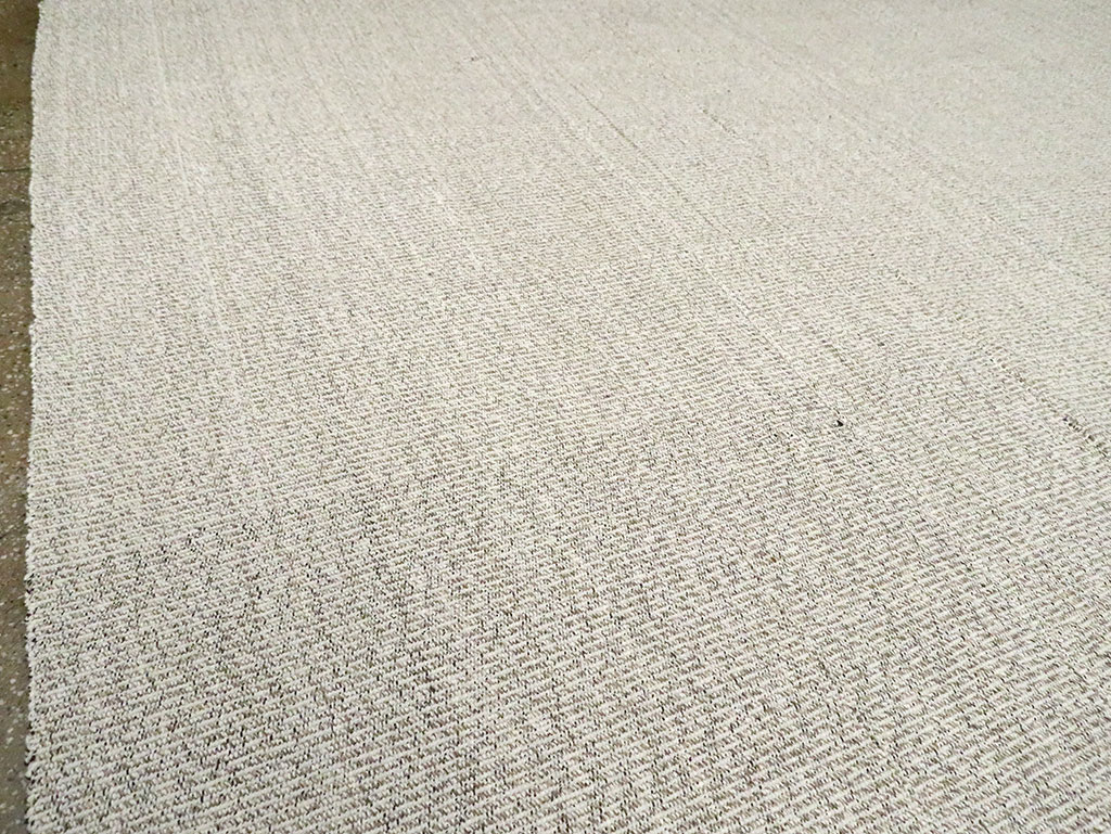 Vintage Turkish Flatweave Kilim Room Size Carpet, No.30095 - Gss