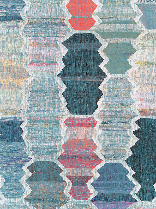 Contemporary Turkish Flatweave Kilim Large Room Size Carpet, No.30097 - Gss