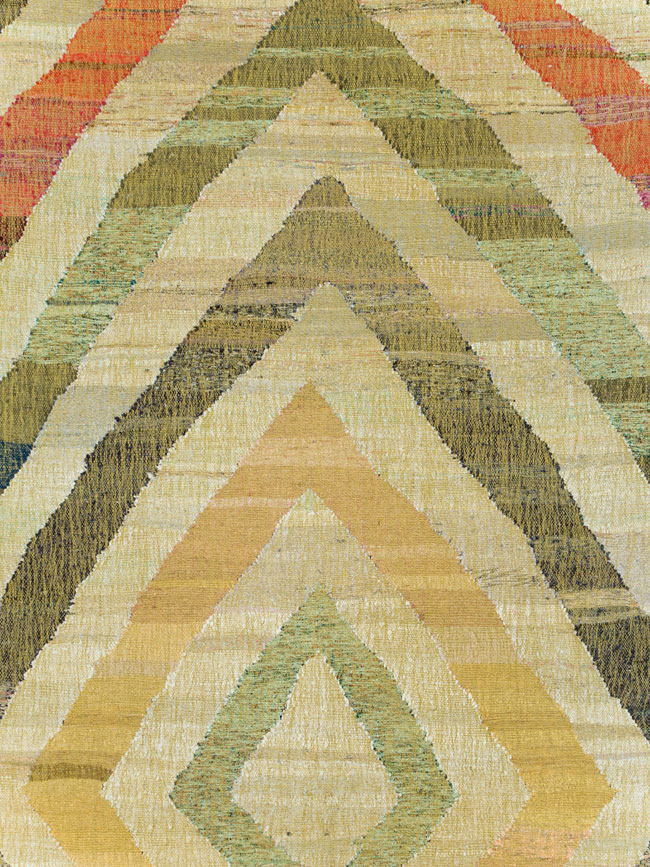 Large Contemporary Turkish Flat-Weave Kilim, No.30098 - Gss
