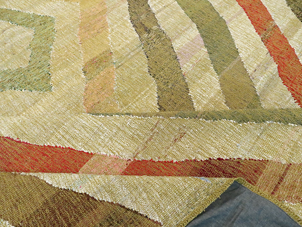 Large Contemporary Turkish Flat-Weave Kilim, No.30098 - Gss