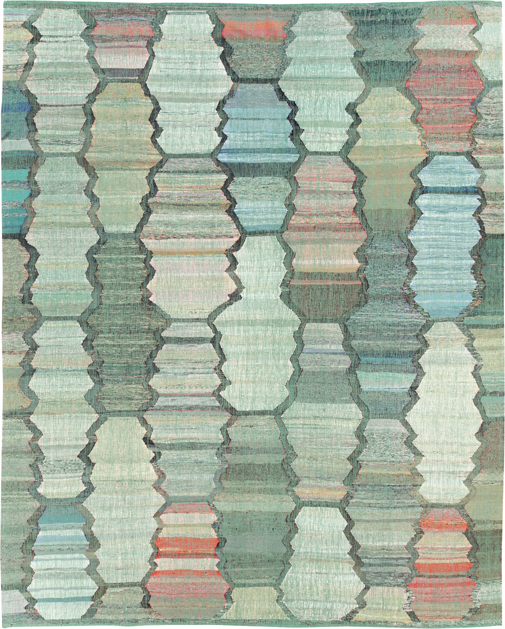 Contemporary Turkish Flatweave, No.30100 - Gss