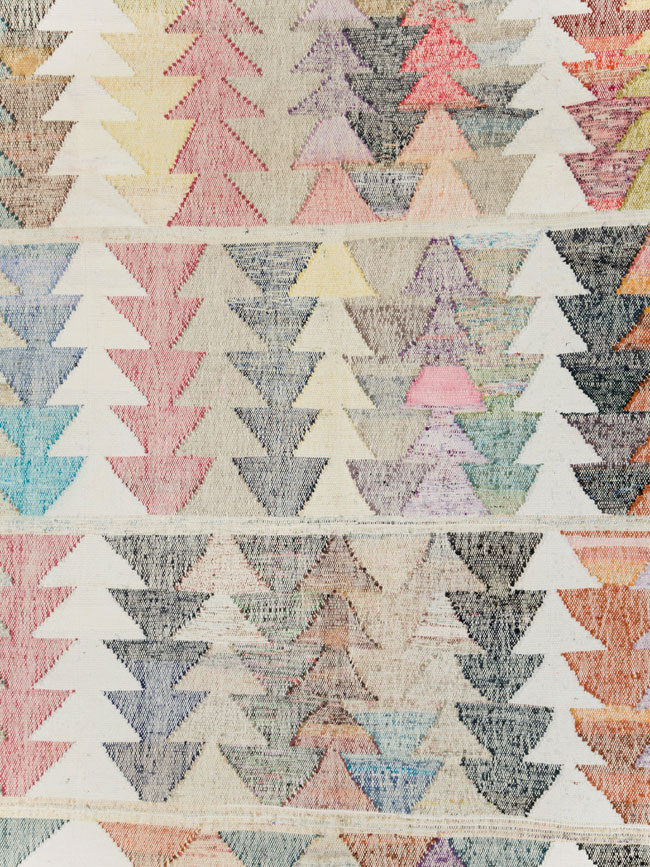 Contemporary Turkish Flatweave Kilim Room Size Carpet, No.30101 - Gss