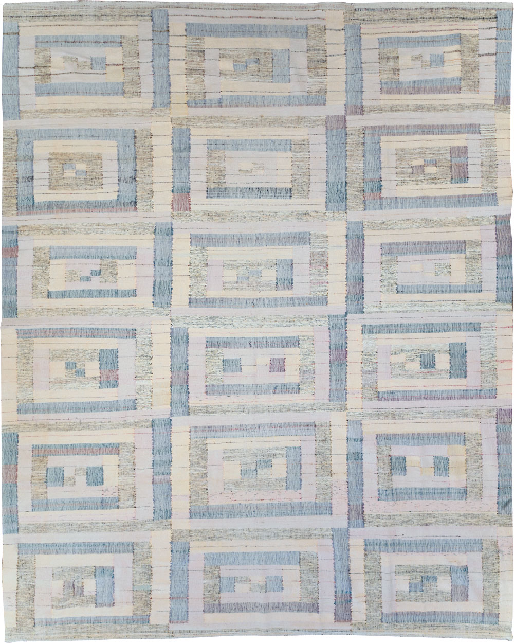 Contemporary Turkish Flatweave Kilim Large Room Size Carpet, No.30102 - Gss