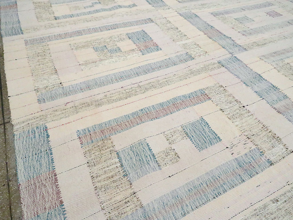 Contemporary Turkish Flatweave Kilim Large Room Size Carpet, No.30102 - Gss