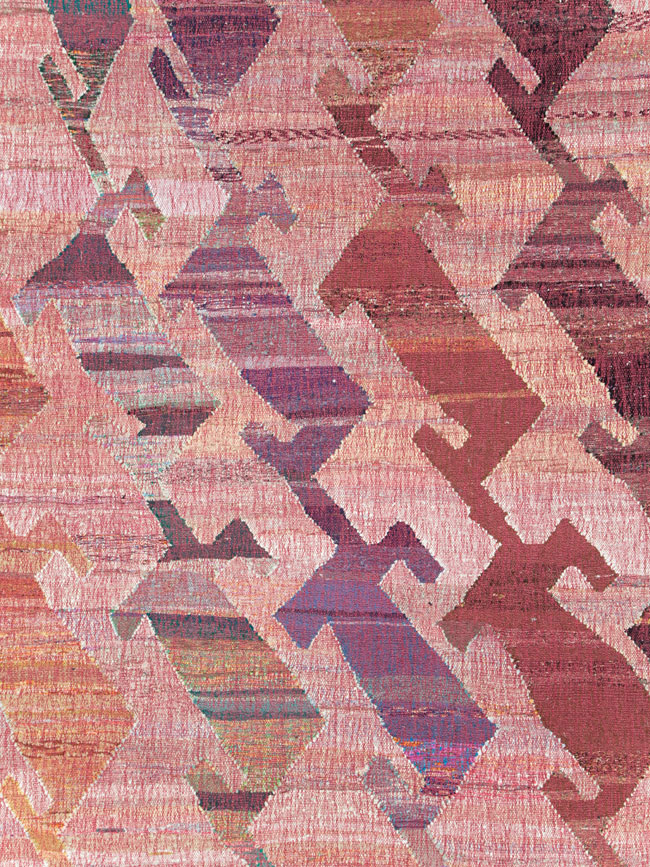 Large Contemporary Geometric Turkish Flatweave, No.30113 - Gss