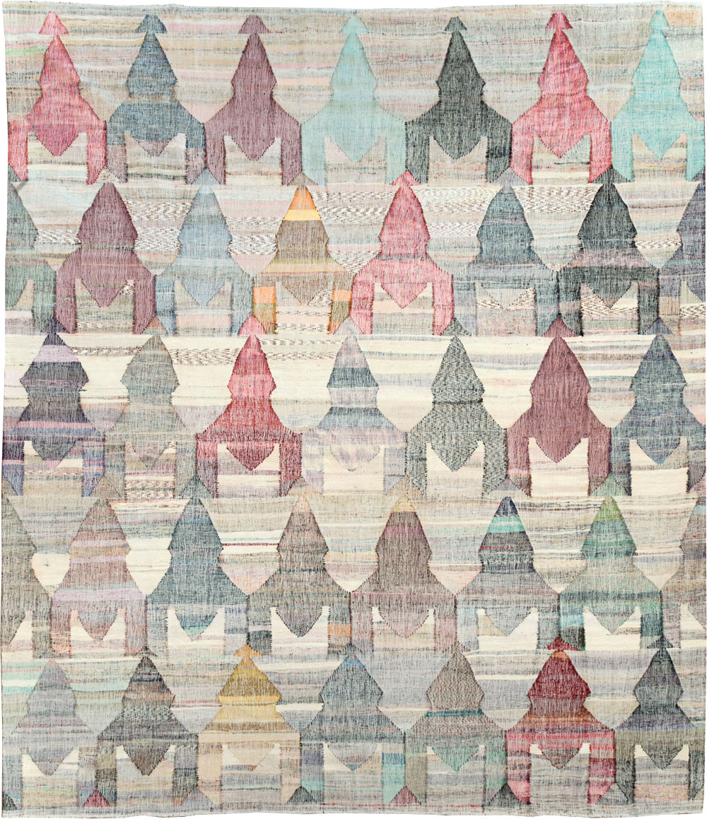 Modern Turkish Flatweave Kilim , No.30114 - Gss