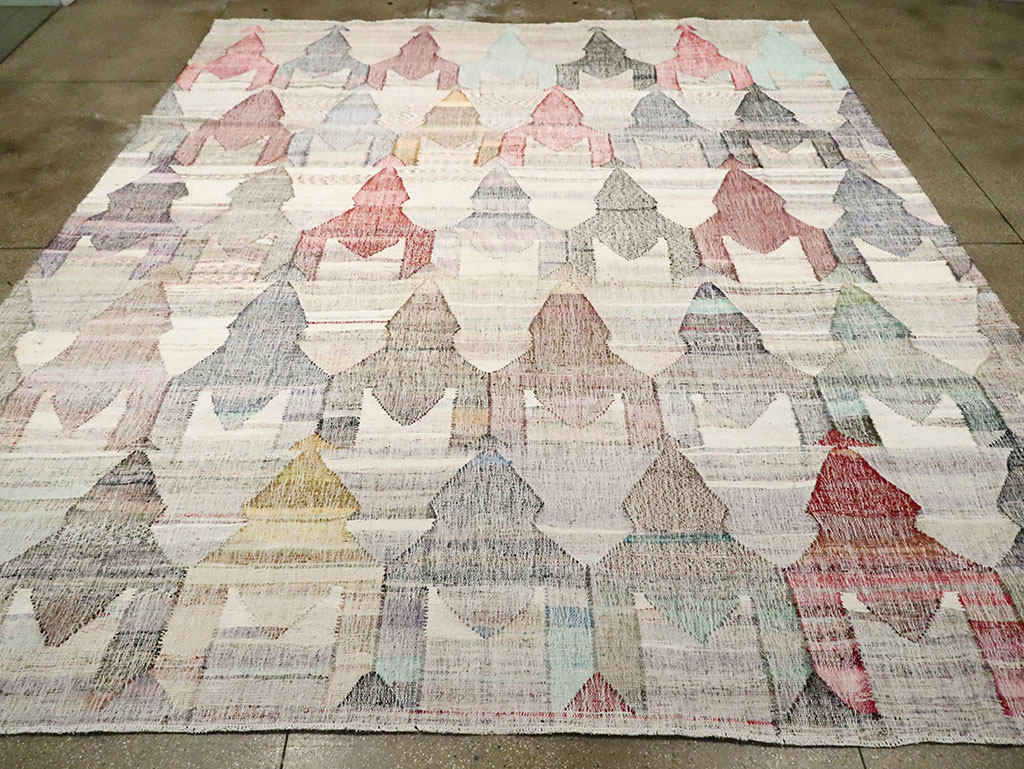 Modern Turkish Flatweave Kilim , No.30114 - Gss