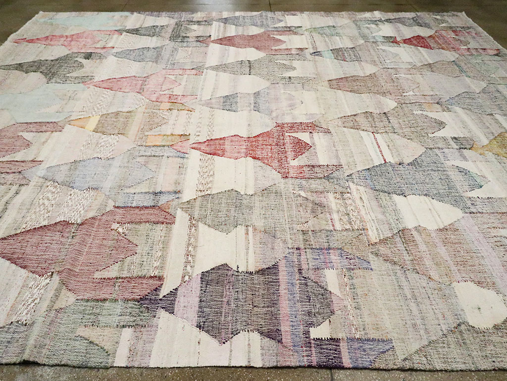 Modern Turkish Flatweave Kilim , No.30114 - Gss