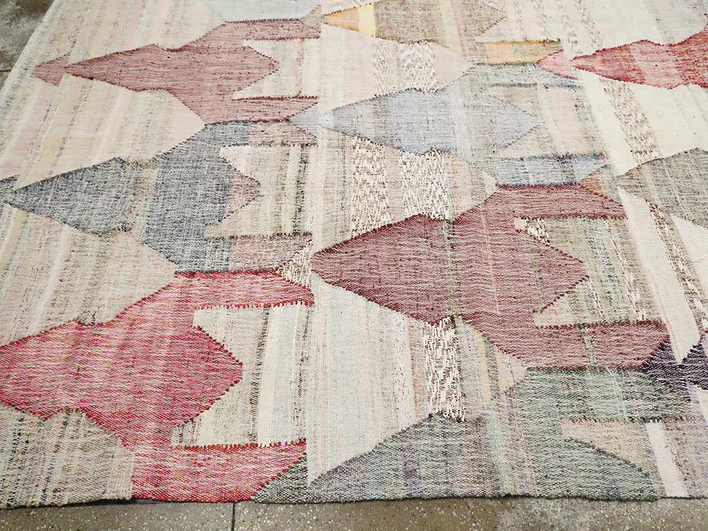 Modern Turkish Flatweave Kilim , No.30114 - Gss