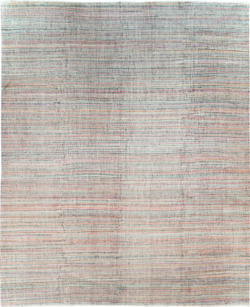 Contemporary Handmade Turkish Flatweave, No.30116 - Gss