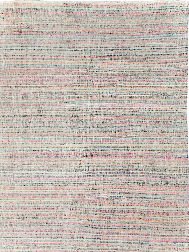 Contemporary Handmade Turkish Flatweave, No.30116 - Gss
