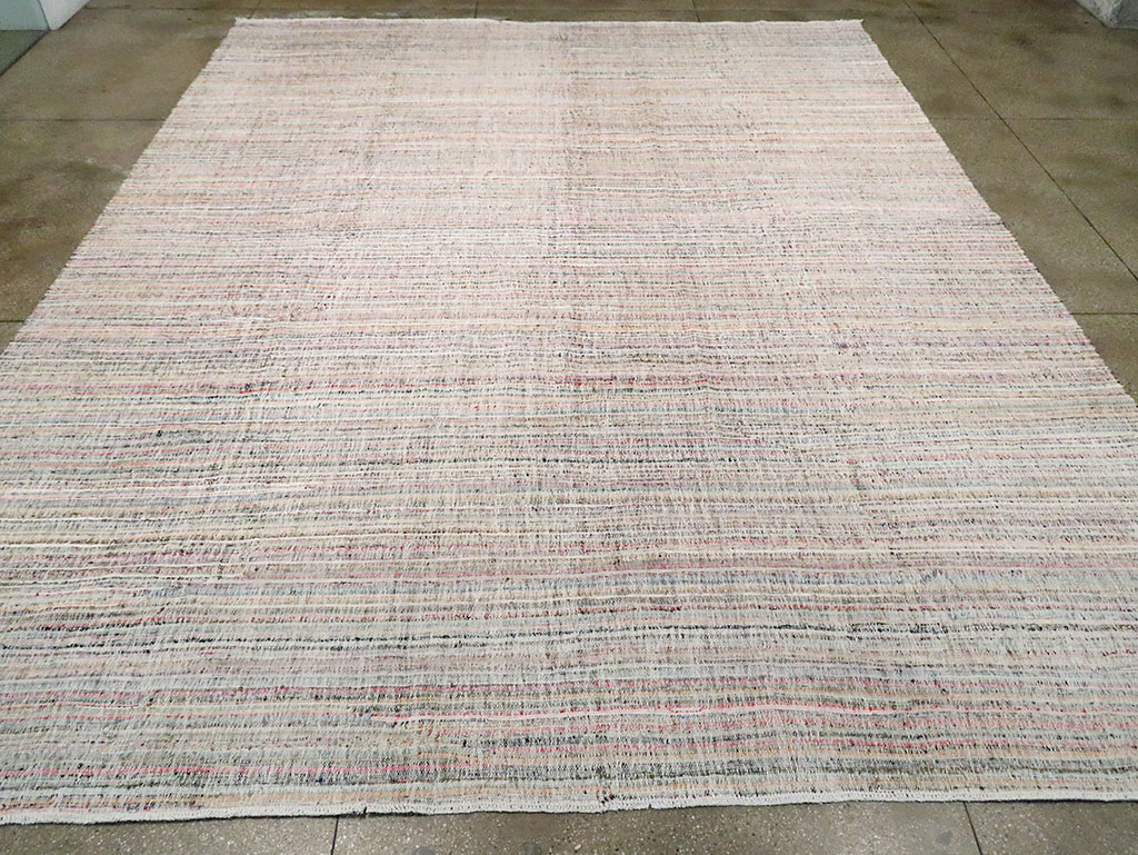 Contemporary Handmade Turkish Flatweave, No.30116 - Gss