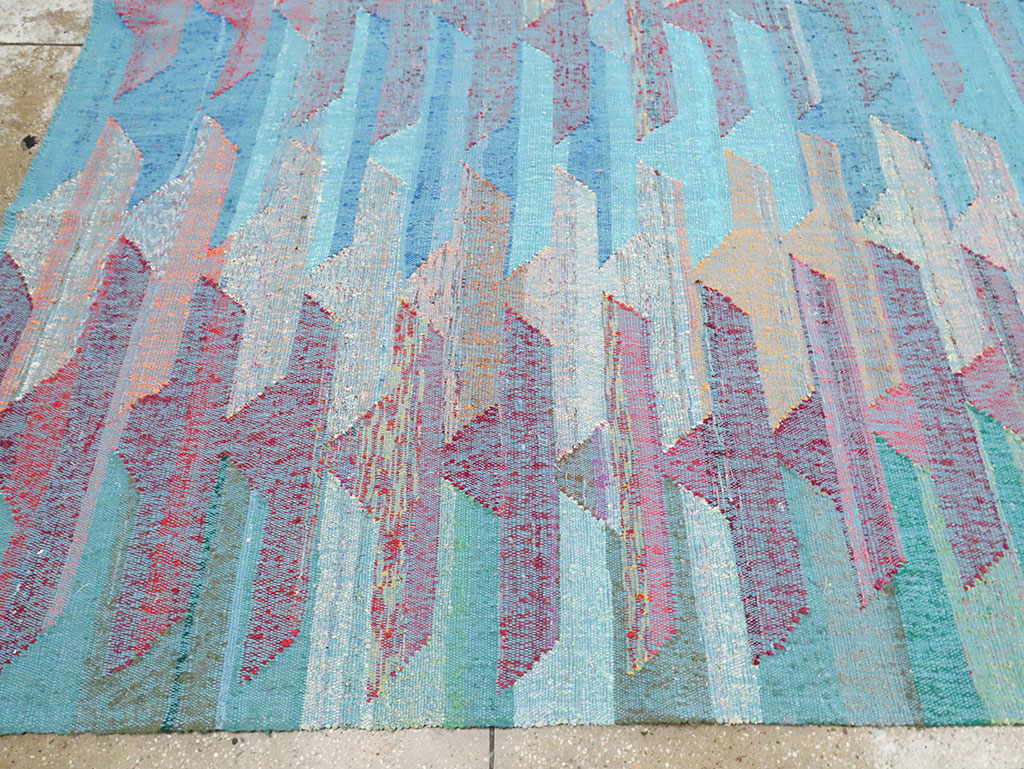 Modern Turkish Flatweave Kilim , No.30118 - Gss