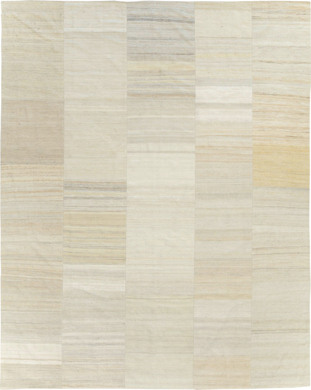 Vintage Turkish Flatweave Kilim Room Size Carpet, No.30123 - Gss