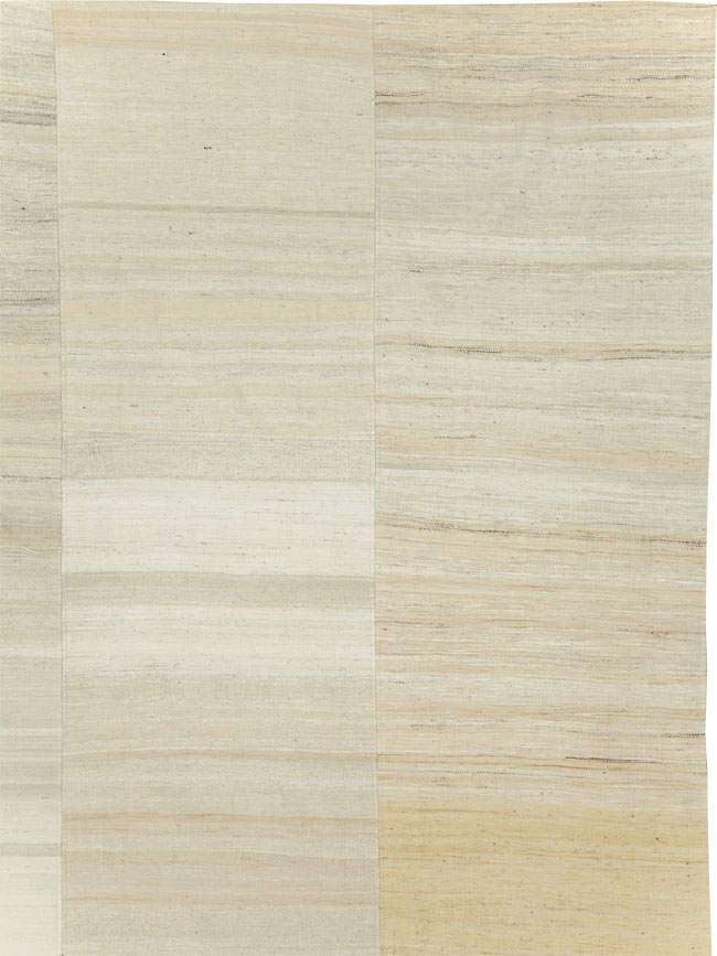 Vintage Turkish Flatweave Kilim Room Size Carpet, No.30123 - Gss