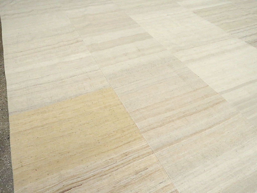 Vintage Turkish Flatweave Kilim Room Size Carpet, No.30123 - Gss