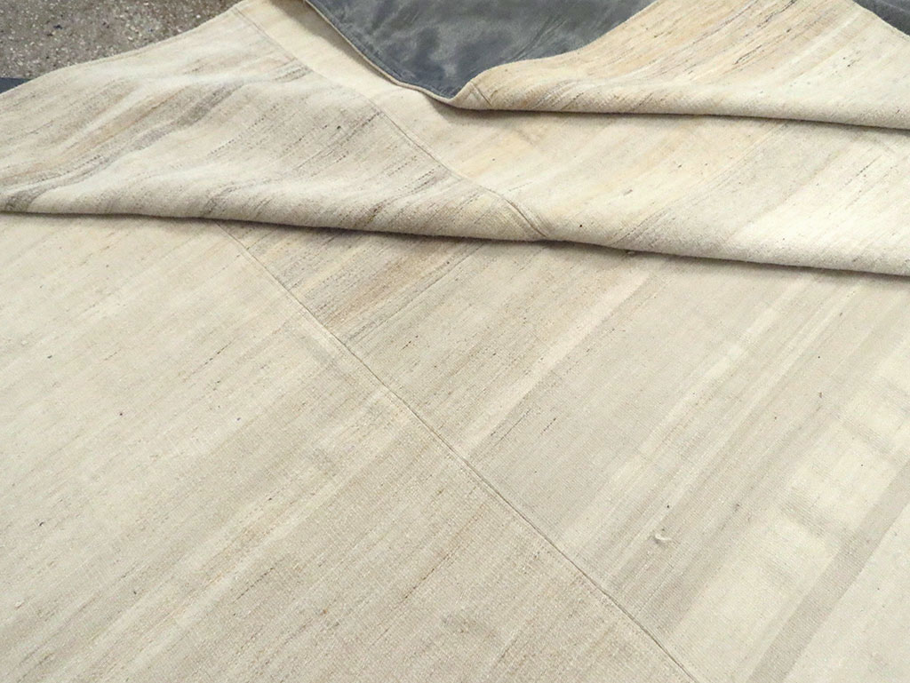 Vintage Turkish Flatweave Kilim Room Size Carpet, No.30123 - Gss