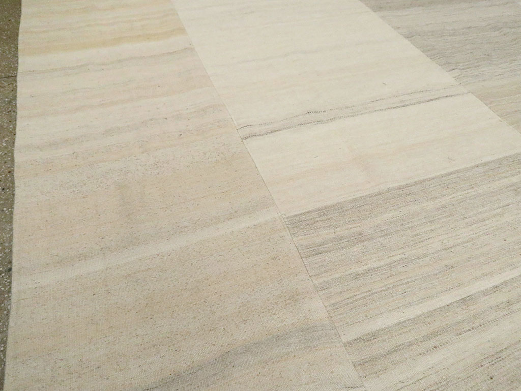 Vintage Turkish Flatweave Kilim Room Size Carpet, No.30125 - Gss