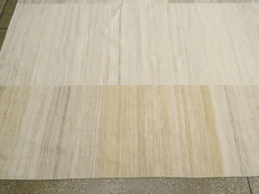 Vintage Turkish Flatweave Kilim Room Size Carpet, No.30125 - Gss