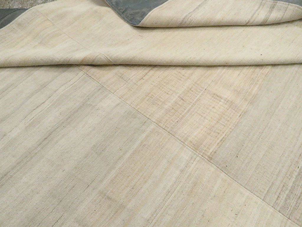 Vintage Turkish Flatweave Kilim Room Size Carpet, No.30125 - Gss