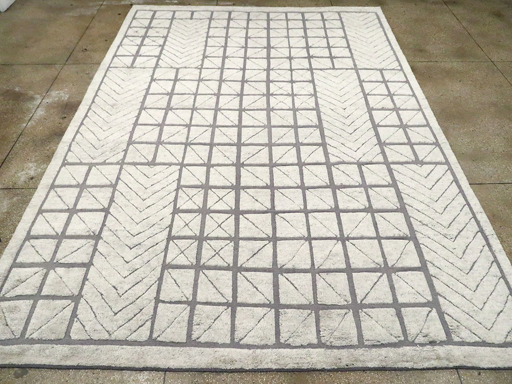 Contemporary Turkish Room Size Carpet, No.30128 - Gss