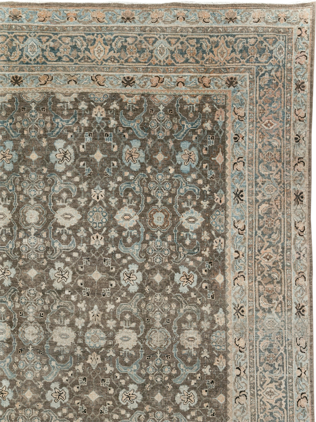 Antique Persian Bidjar Large Room Size Carpet, No.30133 - Gss